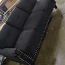 L Shaped Couch, Modular Sectional Sofa with Chaise, Modern Modular Sofas Furniture Sofa Couches for Living Room/Apartment/Office/Bedroom, Black Grey