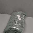 Yimobra Toilet Rug U Shaped Washable 24x20 Inch - Ultra Soft Absorbent Chenille Bath Rugs for Toilet, Quick Dry & Machine Washable, Non Slip Contour Bathroom Mat, Green