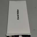 Delamu Black Cord Hider, 85in Cord Covers for 3-4 Wires on Wall, Large Cable Hider, Premium Wire Covers for Cords on Wall, Easy Set-up Cable Cover Raceway, TV Wire Hiders Wall, W1.18 H0.67in, Black