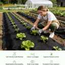 Grenebo Weed Barrier Fabric, 4FT x 50FT, Non-Woven Landscape Fabric, Easy to Cut & Fray-Resistant, Breathable & Permeable, Landscaping Fabric with 15 Stakes, for Gardens, Flower Beds, Vegetable Plots