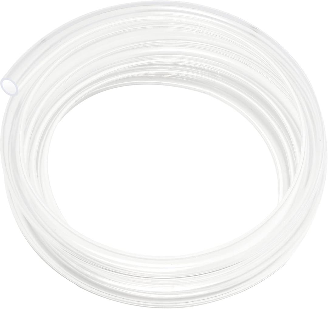 1 ID  1-1/4 OD - 10 ft Clear Plastic Vinyl Tubing, Flexible PVC Hose Lightweight BPA Free and Non-Toxic vinyl Tube for Transfer Water Air Oil