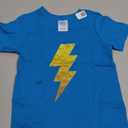 Kids Boys Lightning Bolt T-Shirt - Toddlers Kids Red Tee Shirt T-Shirt (Size 3T)