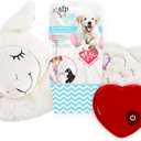 ALL FOR PAWS Heartbeat Dog Toy for Puppy - Dog Anxiety Relief & Behavioral Training | Puppy Heartbeat Stuffed Animal Plush Toy | Perfect for Dog Sleep Aid (Beige Sheep)