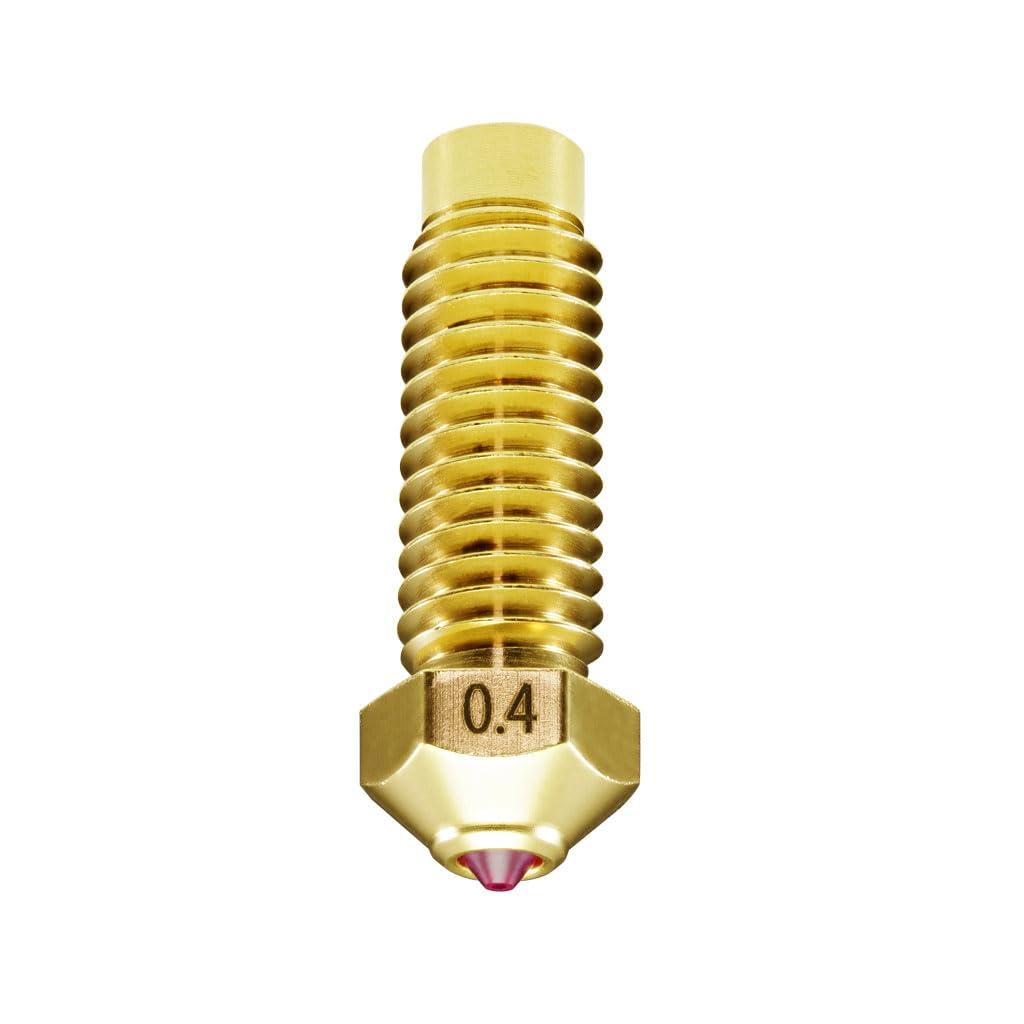 Ruby Nozzle 0.4mm for Elegoo Neptune 4 Plus/Max 3D Printer, Hardened & Abrasion Resistant for Precision Additive Manufacturing