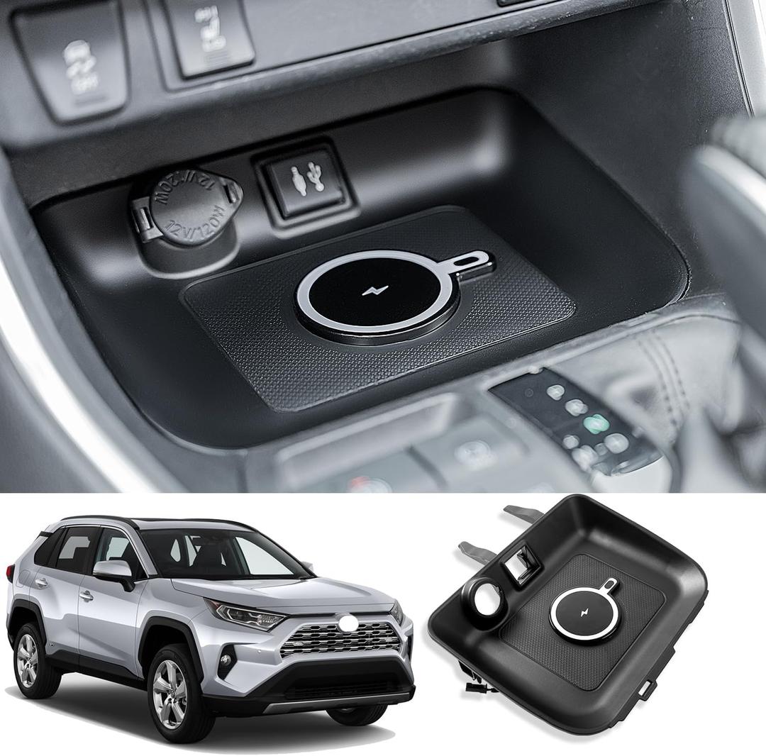Xipoo Car Wireless Charger Compatible with 2019-2025 Toyota RAV4 Charging Tray Magnetic Wireless Phone Charging Pad Replacement for 2019-2025 Toyota RAV4 Accessories