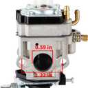 Pro PR46BT Carburetor for Poulan Pro PR46BT PR48BT 46cc 48cc Gas Backpack Blower BP400 BP402 Blower Carburetor for RedMax EB7000 EB7001 EB4300 EB4400 EB4401 Leaf Blower Parts