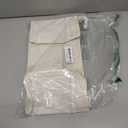 Bedside Caddy Storage Organizer with Fixed Straps and Water Bottle Holder for Home, College, Dorm, Bunk/Hospital/Crib Bed Rails, White