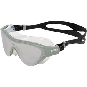 ARENA Unisex Adult The One Swim Mask Fitness Swimming Goggles Men and Women Large Fit Polycarbonate Mirror/Non-Mirror Lens (Silver/Jade/Black)