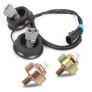muge racing Knock Sensors with Wiring Harness Kit, LS Knock Sensor Kit Compatible with Chevy Silverado Tahoe Suburban Avalanche, GMC Sierra Yukon, Cadillac, 5.3 Knock Sensor Replace# 12589867 12601822