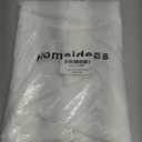 HOMEIDEAS Non-See-Through White Privacy Semi Sheer Curtains 96 Inches Long 2 Panels Set Light Filtering Curtains for Living Room Bedroom Drapes,W52xL96