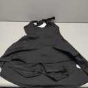 Womens Tennis Workout Dress with Built in Shorts and Bra - Golf Athletic Dress Size Small, Black