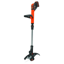 BLACK+DECKER 20V MAX Cordless String Trimmer and Edger with Spool, Battery and Charger Included, 2 Speed, 12 Inch (LST522)