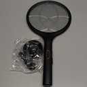 YISSVIC Electric Fly Swatter 4000V Bug Zapper Racket Dual Modes Mosquito Killer with Purple Mosquito Light Rechargeable for Indoor Home Office Backyard Patio Camping (Black-1 Pack)