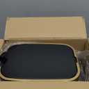 CEROELDA Small Bathroom Trash Can with Lid Soft Close-5L/1.3 Gal Slim Garbage Can-Metal Step Wastebasket-Rectangle Narrow Waste Bin for Office, Bedroom, Toilet, Live Room (Black)