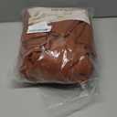 MYSKY HOME Semi Sheer Curtains 72 Inch Length for Bedroom 2 Panels, Light Filtering Privacy Drapes, Door Curtains for Closet Doorways Back Tab Soft Touch Style Texture for Kitchen, Terracotta, 50"x72"