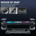 PAWDIARY Glitter Protective Case for Nintendo Switch 2 (2025 Release), Ultra-thin PC New Console & Controller Handle Switch 2 Protector, Scratch-Resistant Design Clear Hardshell Skin