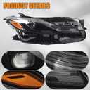 RH Single Len Headlight Assembly Compatible with 2024 2025 Toyota Camry SE LE Headlamp Right Passenger Side Replacement 81110AQ010