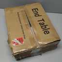 Narrow End Table Living Room with Charging Station, Skinny Side Table with Fabric Drawers, Slim Nightstand for Bedroom, Small Spaces, Couch, Rustic Brown, HETNDP03PBR-1