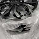 Pilot Automotive WH555-15GM-B 15 Inch Spyder Gunmetal Grey Hubcap Wheel Covers For Cars - Set Of 4 - Fits Most Cars
