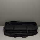 Roll-Up Camping Table Black Aluminum Low Folding Table for Outdoor Picnic BBQ Backyard Beach Easy Carrying in Bag-4FT