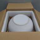 Large Ceramic Mixing Bowls, White Kitchen Bowls (1QT/2.3QT/4.6QT), Set of 3 Nesting Bowls for Baking, Cooking, Serving, Prepping, Dough Bread Making Bowl, Microwave and Dishwasher Safe
