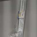 Heavy Duty Single Rod,Lock Seam Curtain Rod 28 to 48-Inch Adjustable Width, 2 1/2-Inch ProjectionHardware Included,White(Pack of 2)