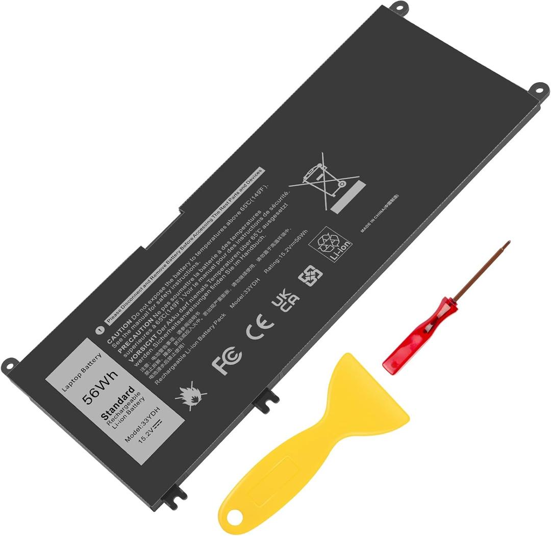 TREE.NB 56WH 33YDH Laptop Battery for Dell Inspiron 17 7000 7778 7779 7786 7773 15 7577 G3 3579 3779 G5 5587 G7 7588 Latitude 13 3380 14 3490 15 3590 3580 Vostro 15 7580 7570 PVHT1 P30E 81PF3 081PF3