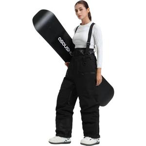 GSOU SNOW Womens Baggy Snowboard Pants Ski Bibs Snow Loose Overalls Waterproof Windproof Insulated Warm