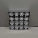 3.15" White Silver Christmas Ornaments Set, 16 Pcs Vintage Rustic Farmhouse Shatterproof Distressed Ball Decorations for Antique Xmas Tree Holiday Decor