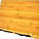 (15.4 x 11 Inch) Large Book Stand for Reading Hands Free,Recipe Cookbook Holder for Kitchen Counter,Textbook Stands for Heavy Thick Books,Bamboo Holders for Bible,Tablet,Law School,Drawing (1.2"D x 15.4"W x 11"H)