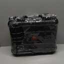 13.6X11.4X6 Inch Hard Case, Portable Weather Waterproof Protective Camera Case with Customizable Foam, Foam Case Fit Use of Drones, Camera, Equipments, Black,upgraded