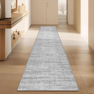 Kitchen Runner Rug 2x12 Runners Rug for Hallways Non-Slip,Long Abstract Rug Runners,Stain Resistant Soft Washable 12 ft Runner Rugs,Ultra-Thin Carpet for Entryway,Dining,Laundry Room (Grey)