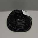 HUANCHAIN Indoor Outdoor Black Extension Cord 50 ft Waterproof, 16/3 Gauge Flexible Cold-Resistant Appliance Extension Cord Outside, 13A 1625W 16AWG SJTW, 3 Prong Heavy Duty Electric Cord, ETL