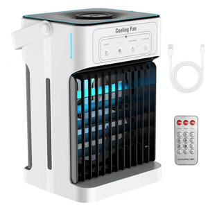Portable Air Conditioners, Upgraded Motor Evaporative Air Cooler with Remote, 3 Speeds & 3 Mist, 7 Color Night Light Cooling Fan, 1100ML Personal AC Unit for Bedroom Office