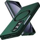 Magnetic for Galaxy Z Fold 5 5G Case,Lightweight,Slim Fit Drop Protection Rugged Shockproof Cover for Samsung Galaxy Z Fold 5 Hard PC Shockproof Protective Phone Dark Green 18-Z Fold5-06-CP