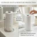 Kitchen Paper Towel Holder Countertop Acrylic Clear Toilet Paper Holder Stand for Bathroom Free Standing