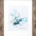 KAIWIN 100% Solid Wood Brown 11x14 Picture Frame 1 Pack Display Picture 8x10 with Mat, Rustic Wooden Photo Frames for Wall Mounting