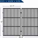 Leship 19.5 inch Cooking Grates Replace for Weber 7524, 7528, Weber Genesis 300 Series Genesis E310 E320 E330 S310 S320 S330 EP310 EP320 EP330 Grills, Cast Iron Grill Grates (19.5" x 12.9" Each)