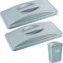 2 Pcs Recycle Bin Lids with Handle, Dark Gray