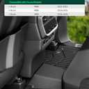 YHTAUTO Automotive Floor Mats for Acura MDX 2022-2026 | TPE All Weather Car Mats, Anti-Slip & Custom Fit Floor Liners | Front & 2nd Row, Black, Set of 3
