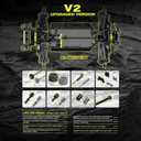 RIAARIO 1/10 Brushless RC Cars, Monster Truck, 50+ MPH, 4WD, Waterproof, Carbon Fiber, Black, Ages 8+