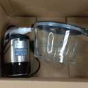 GANIZA Food Processors, Electric Food Chopper with Meat Grinder & Vegetable Chopper - 2 Bowls (8 Cup+8 Cup) with Powerful 450W Copper Motor - Includes 2 Sets of Bi-Level Blades for Fruits/Meat/Nuts (Black)