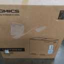 SONGMICS Trash Can, 2 x 10.6 Gallon (2 x 40 L) Garbage Can for Kitchen, with 15 Trash Bags, 2 Compartments, Plastic Inner Buckets and Hinged Lids, Airtight, Silver and Black ULTB730E80