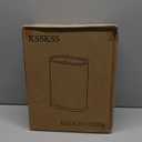 1.8 Gallons Small White Bathroom Can with Lid, Slim Bathroom Garbage Bin, Removable Liner, Dog Proof Can with Pop-Up Lid for Bedroom,Toilet