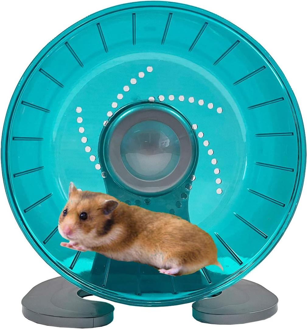 Petest Hamster Exercise Wheel, Silent Spinner Hamster Running Wheels, Diameter 6.7 inch, Green (6.7 Inch, Green)