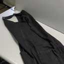 BZB Women's Sleeveless Casual Denim Dress Crewneck Vintage Loose Jean Overall Dress with Pockets (Medium, Black)