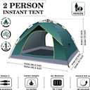 Happy Travel 2 Person Camping Tent, Instant Easy Pop Up Tents for Camping,Automatic Waterproof Family Camping Tent, Easy Set Up Tent,Portable Windproof Dome Tent for Camping Hiking & Traveling