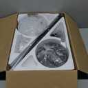 Ceiling Fans with Lights, 52 Inch Low Profile Ceiling Fan with Light and Remote Control, Flush Mount, DC Reversible Motor, Noiseless, Black 6 Speeds Ceiling Fan for Bedroom