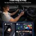2026 Wireless CarPlay Adapter for iPhone, Premium Glass Finish Design, 5s Auto-Connect, Mini Wireless CarPlay Dongle Compatible with Apple CarPlay, Plug & Play for Factory Wired Cars, Low Latency