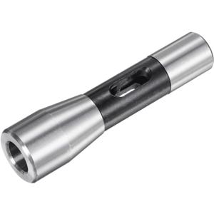 uxcell R8 Shank to MT2 Morse Taper Sleeve Chuck Arbor Reducing Adapter for Lathe Milling Drill 7/16-20UNF Thread 45# Steel